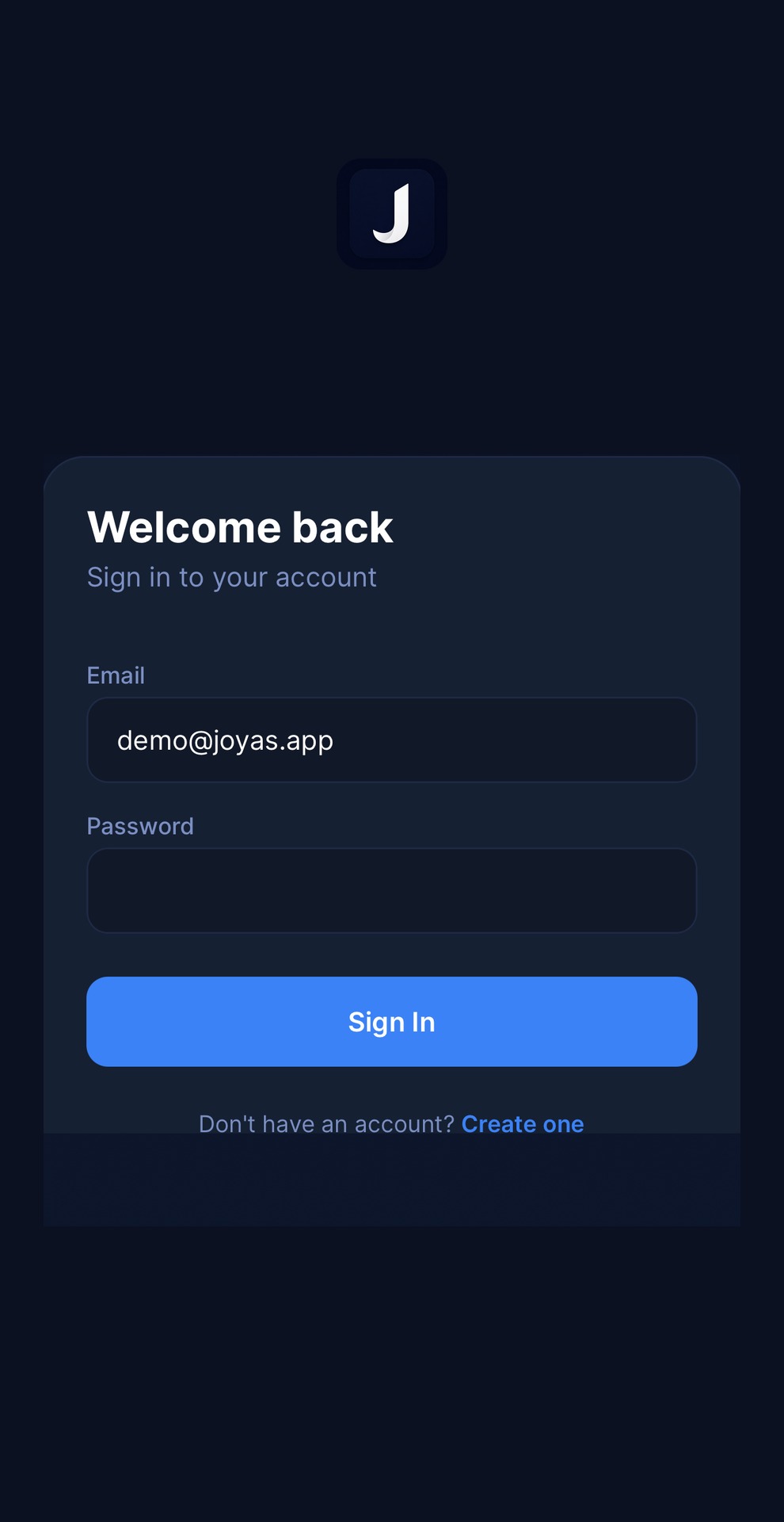 Secure sign in — Biometric or password, your choice